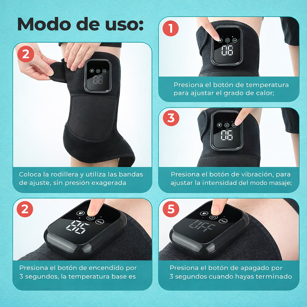 ThermaRelief™ | Rodillera de Alivio Profundo con Calor